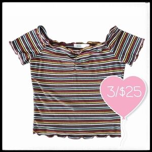 ⭐3/$25⭐ Bluenotes Off The Shoulder Crop Top